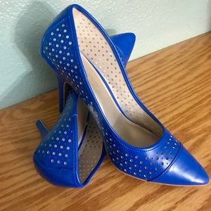 EUC Blue heels worn x1